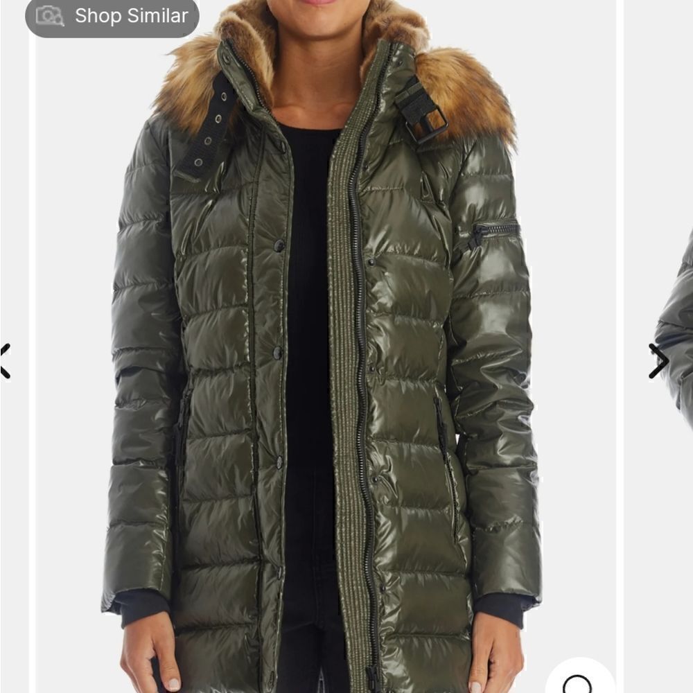 S13 Chelsea Faux Fur Trimmed Duck Down Puffer